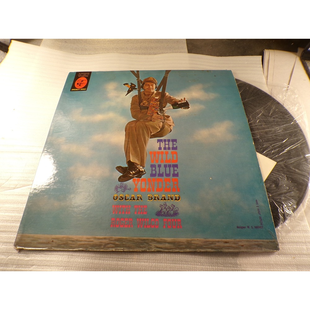 Oscar Brand The Wild Blue Yonder Vinyl LP Roger Wilco Four Elektra EKL-168 Folk
